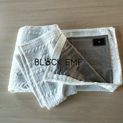 BLOCK EMF Earthing Blanket Anti-Radiation 100% Silver Fiber and Cotton