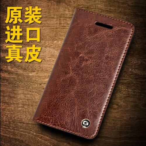 2016 For iphone 5 5s Original QIALINO Brand Real Natural Calf Genuine Leather Case for iphone5 Luxury Flip Side Open Card Pocket