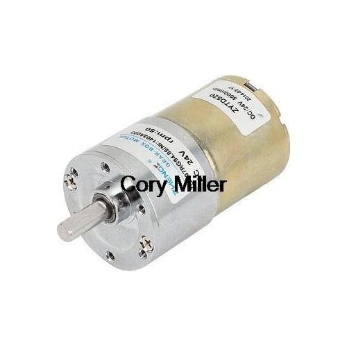DC 24V 50RPM 6mm Shaft Dia Electric Speed Reduce Gear Box Motor