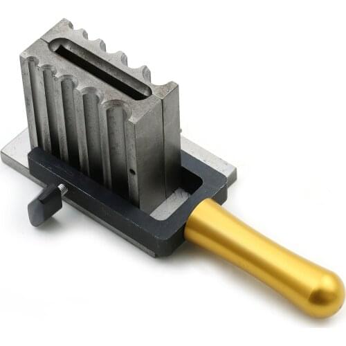 Dual-purpose oil groove round bar flat oil clamp European oil groove gold and silver casting mold round bar oil groove