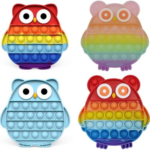 Game Handle Fidget Toys Pack Its Owl Antistress New Push Bubble Rainbow Simple Dimple For Hands Squishy Reliver Stress For Kids