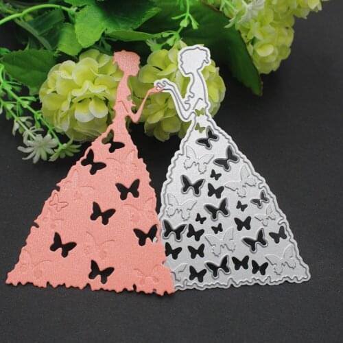 Butterfly skirt beautycut DIY Scrapbooking Photo Album Paper Card Craft Cute Embossing Metal Cutting Dies Stencils Scrapbooking