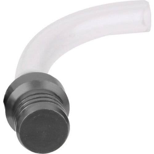 Gas Fuel Petrol Tank Cap Valve Vent Breather Hose Tube Pipe Motorcycle Black