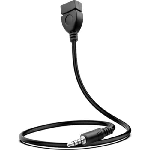 Kebidu new 3.5mm Male Audio AUX Jack to USB 2.0 Type A Female OTG Converter Adapter Cable for Car MP3 Dropship/Wholesale