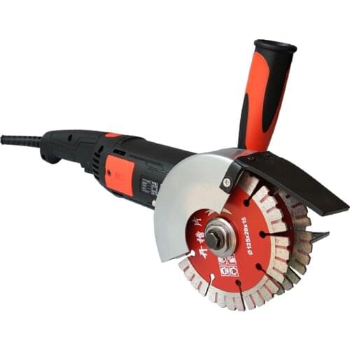 220V Wall groove cutting machine Dust-proof concrete cutting machine Double blade slotting machine 1800W