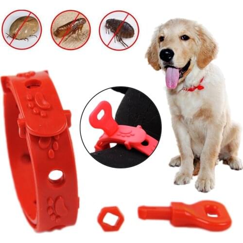Pet Cat Dog Anti Flea Adjustable Collar Against Tick Flea Mosquitoes Remove Quadruple Effect Pet Flea Killer Rubber Necklace