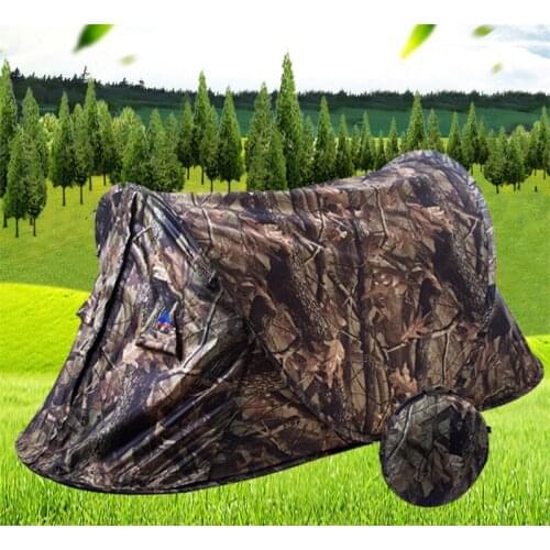 Large Space Portable Hiking Camping Tent Quick Automatic Opening Camouflage Hunting Tent Outdoor Awning Size 200 *90 *85cm