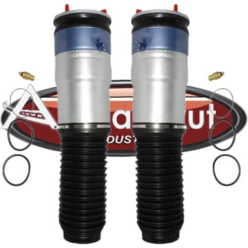 Pair Rear Air Suspension Springs For 2009-2015 BMW 7 Series F01 F02 w/Auto-Leveling Shock Absorber Repair Kits