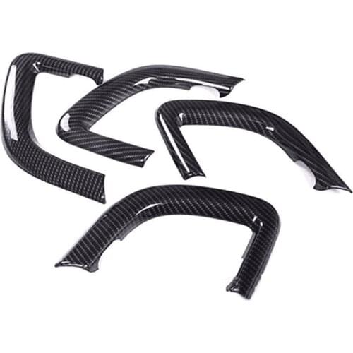 Fit For Land Rover Discovery Sport 2015-2017 Car Interior Door Handle Strip Trim Styling Sticker ABS Carbon Fiber Black