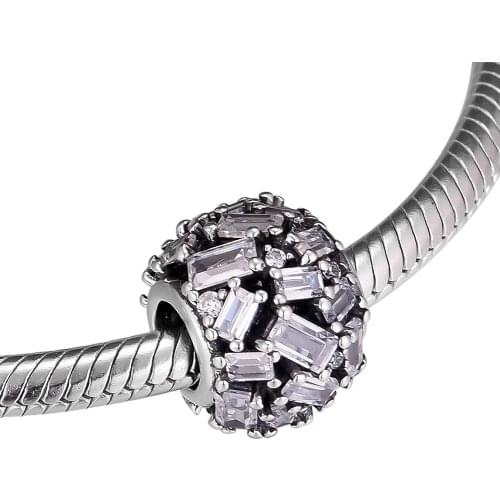 DIY Fits for Pandora Charms Bracelets Chiselled Elegance Beads 100% 925 Sterling-Silver-Jewelry Free Shipping