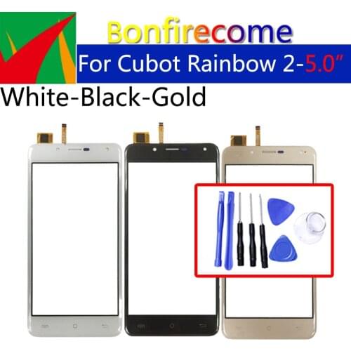 Touchscreen For Cubot Rainbow 2 Touch Screen Digitizer LCD Display Front Glass Panel Sensor Replacement Replacement 5.0 inch