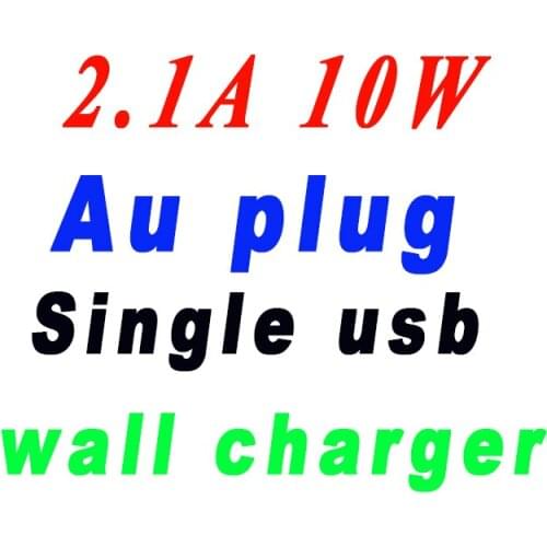 2.1A 10W USB Power Adapter AC WALL Charger for New iPad iPhone 4S 4 5 5S 6 6S 7 7plus iPod - AU Plug 50pcs/lot