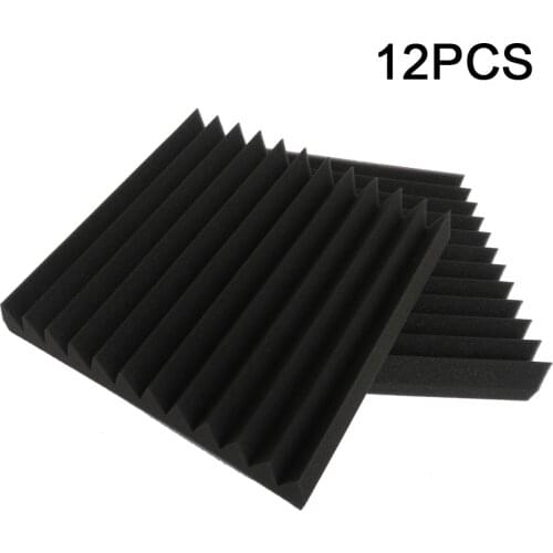 Car Studio Acoustic Foam Sound Proofing Protective Sponge Soundproof Absorption Treatment Panel Sealing Strips 300x300x25mm