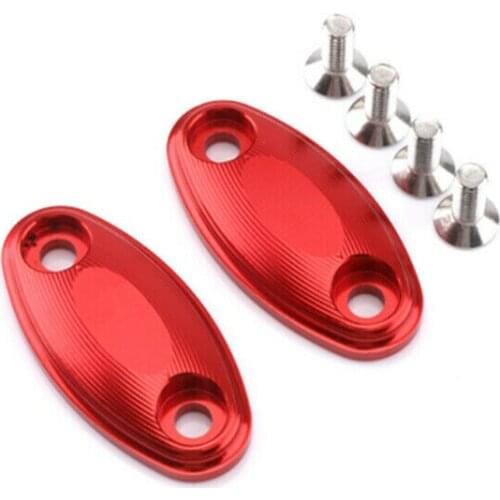 2X Motorcycle CNC Rear view Mirror Base Decorative Cover For Honda CB600F 2017 2018