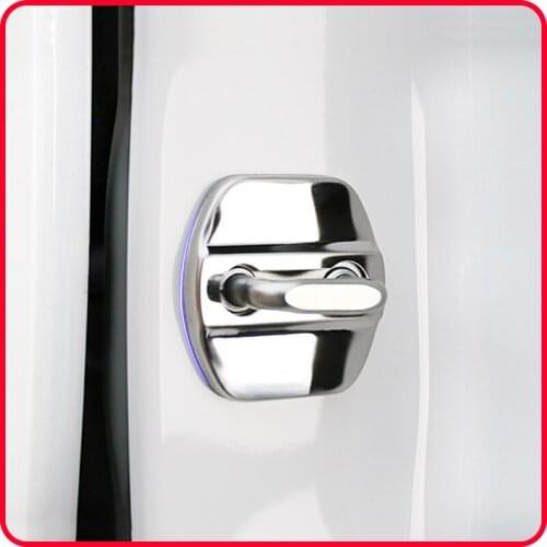 4pcs/set Car Door Lock Cover, ABS or Stainless Steel Cover for Renault Koleos KADJAR, Car Styling Accessories