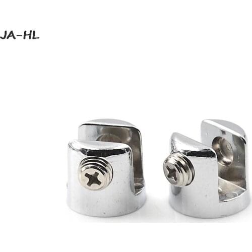 4 PCS Glass Brackets Chrome Plated ZINC Alloy 6mm-8mm Adjustable Screw For Fit Most Glass Brackets 6mm-8mm
