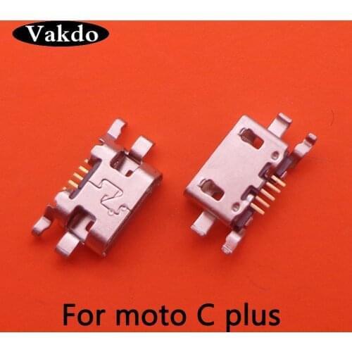 500pcs For Moto C PLUS Cplus XT1723 XT1724 micro usb charge charging connector plug dock socket port