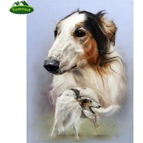 Whippet Dogs 5d Diy Diamond Pattern Cross Stitch Diamond Painting Square 3D Embroidery Beads Patterns Puppies Rhinestone Picture