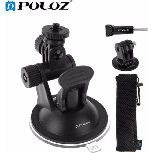 Car Windshield Suction Cup Mount Holder &Screw & Mount Adapter & Storage Bag for DJI Osmo Action/GoPro NEW HERO/HERO6/5/5Session