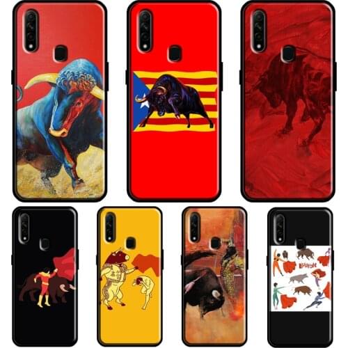 Bullfight Bull Fight Case For OPPO A53 A31 2020 A5 A9 A15 A52 A72 A92 A1K A83 A91 A5S Find X3 Pro Reno 2Z Cover