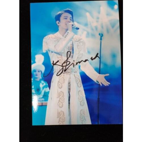Dimash Kudaibergen Autographed Photo Signed Picture 5*7 GIFTS COLLECTION 062021E