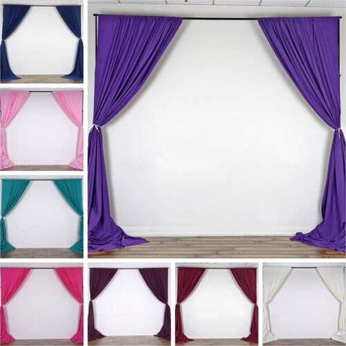 Nice Looking Polyester Panel Wedding Backdrop Curtain Stage Background Photo Booth Our Door Wedding Event Party Decoration