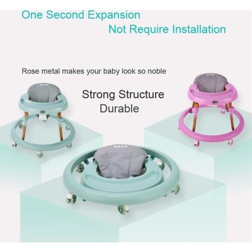 Multifunction Foldable Walker Baby Toy Scooter Baby 6/7-18 Months Male Baby Girl Child Push Can Sit Anti-rollover Baby Walker