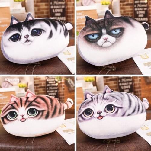 Soft stuffed animals dolls cute kids toy pillow 40cm Cat hand warmers plush toys girl Children birthday Christmas gifts -25