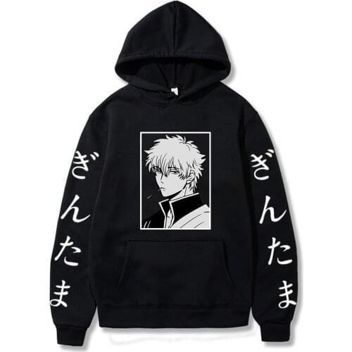 2021 New Anime GINTAMA Sakata Gintoki Hoodie Sweatshirt for Woman/man