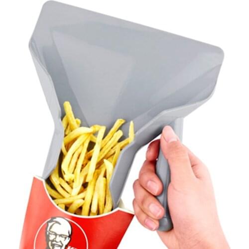 Useful Chip Scoop Food French Fries Food-grade Plastic Shovel Fry Scoop With Handles Grip