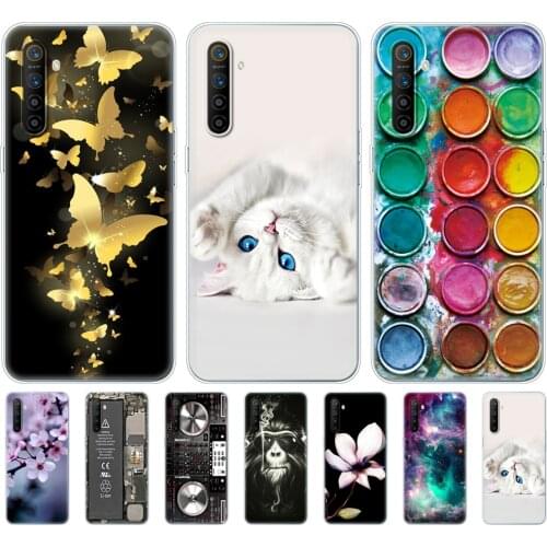 Silicon Case For Realme XT Case RMX1921 Soft TPU Back Phone Cover For OPPO RealmeXT 6.4inch Painted Full Protection Bumper Coque
