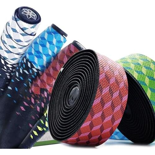 1Pair Cycling Road Bike Handlebar Tape Anti-slip Bicycle Handle Bar Tapes Wrap Cork Guideline Fixing Strap Bicycle Accessories