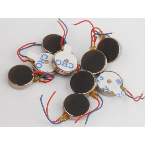 10pcs DC 1030 Coin vibration motor 2V-5V Micro vibration motor For Cell phone