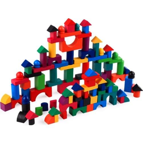 112pcs/Set Colorful Wooden Blocks Adult Kids Jigsaw Domino Games Sort Montessori Educational Creativity Toys Children Gift