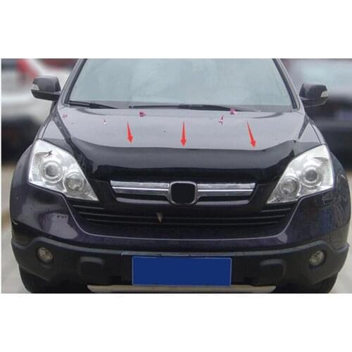 2008-2011 for Honda CRV Front hood cover decorative light strip Racing grille up trim 1pcs