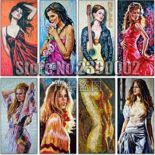 5d Diy Diamond Painting Cross Stitch Puzzle girl Diamond Embroidery Full Square Mosaic canvas Wall Art Home Decor Craft Picture
