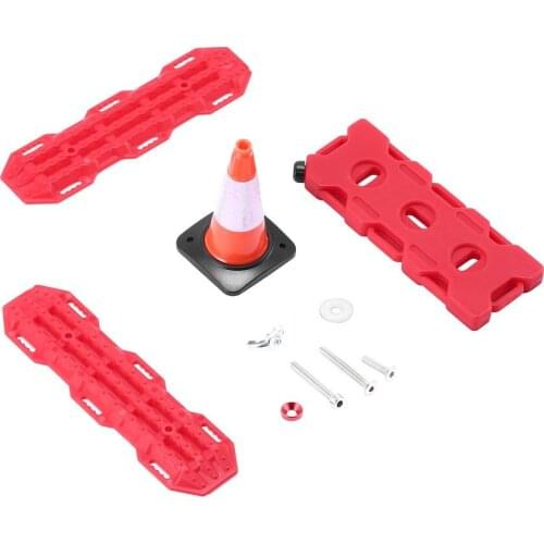 Car Model Accessories Climbing Car Simulation Parts Spare Tire Toolbox Road Condition Passing Plate Cone Barrier