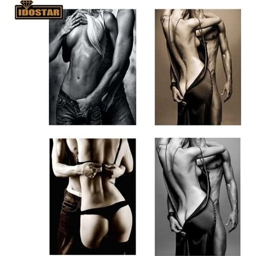 Full Drill 5D DIY Diamond Painting Oil Paint "Sexy Woman Lover" Embroidery Cross Stitch Naked Nude Lady Mosaic Home Decor Gift