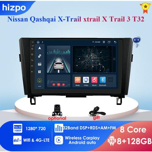 Android 10.0 4G Car Radio Multimedia DVD Video Player Navigation GPS for Nissan X-Trail XTrail T32 Qashqai J11 T31 J10 2013-2017