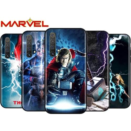 Thor marvel hero for OPPO Realme V15 X5 X3 X50 X7 X2 C17 C11 C3 C2 7 7i 6 6S 6i 5 3 2 Pro Soft Black Phone Case