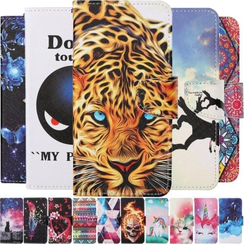 Funda For Honor 8A Prime Flip Leather Case na For Coque Huawei Honor8A 2020 8APrime Play8A Wallet Painted Phone Cover Capa