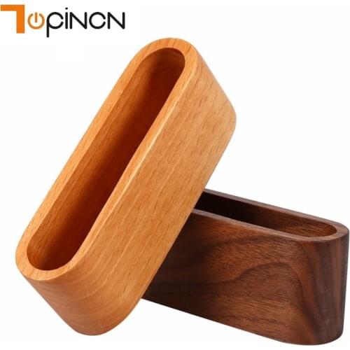 Wooden Card Slots Business Card Holder Storage Box Desktop Organizer Credit Card Holder Home Office Desk Case Display