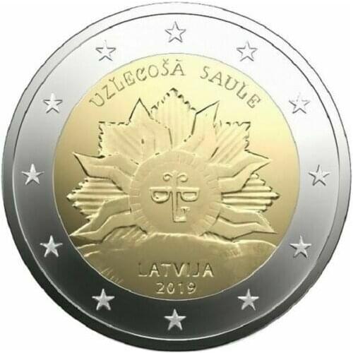 Latvia 2019 Sunrise 2 Euro New Original Coin Unc Genuine Euro Coins