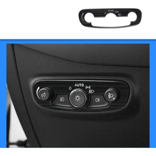 Lsrtw2017 Stainless Steel Car Headlight Switch Button Frame Trims for Chevrolet Equinox 2017 2018 2019 2020 Accessories Auto