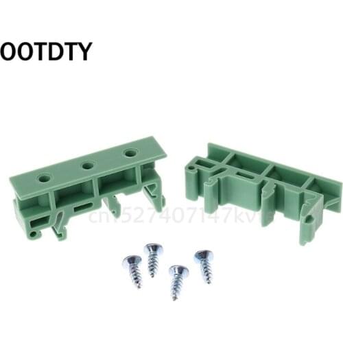2019 Hot Sale PCB 35mm DIN Rail Mounting Adapter Circuit Board Bracket Holder Carrier Clips