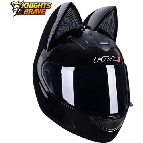 Motorcycle Helmet Women Casco Moto Personality Full Face Moto Helmet Motocross Capacete Casque Black Capacete Moto