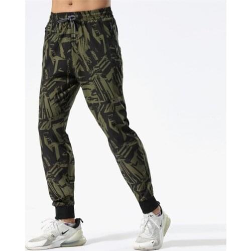 New Summer Polyester Mens Sport Pants Running With Zipper Pockets Training Jogging Soccer Fitness Trousers For Men