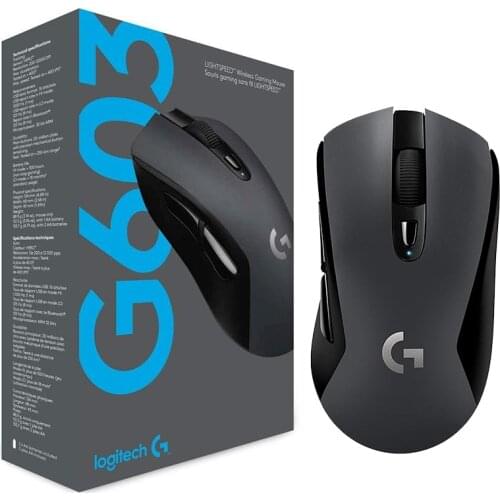 Logitech G603 lightspeed wireless optical gaming mouse 12000DPI for mouse gamer Bluetooth Mouse Dual Connectivity Mouse