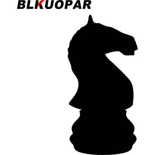 BLKUOPAR for Knight Chess Silhouette Car Stickers Die Cut Suitcase Decal Car Accessories Laptop Windshield Decor Vinyl Material