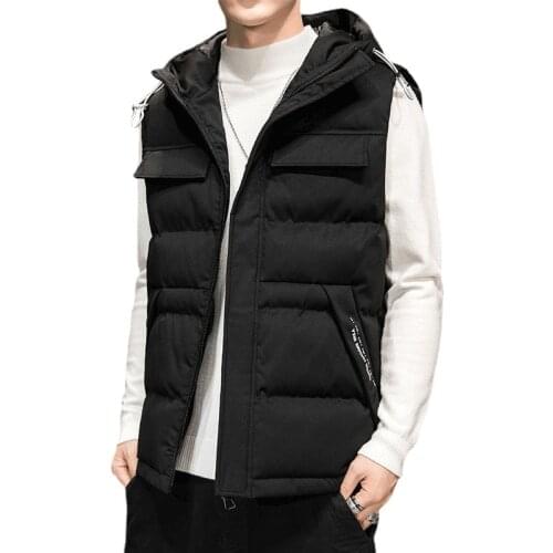 PASBOS Hooded Vests For Men